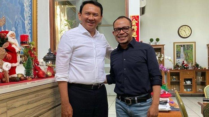 Mantan Gubernur DKI Jakarta Basuki Tjahaja Purnama alias Ahok menjamu sarapan mantan Menteri Tenaga Kerja dan Transmigrasi (Menakertrans) Hanif Dhakiri, Senin (18/11/2019). 