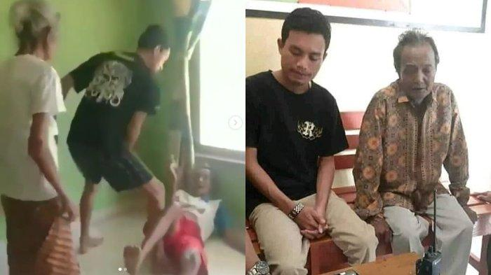 Viral, cucu tega tendang kakek sendiri