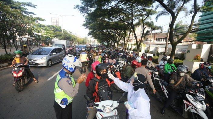 Ilustrasi titik pemeriksaan selama PSBB