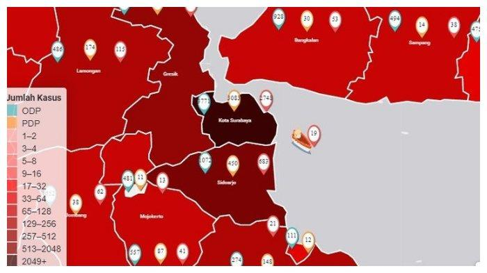 Surabaya Menghitam Pekat 4 Hari Terakhir, Terkuak Biang Kerok Jumlah Pasien Positif Corona di Kota Pahlawan Melonjak Tajam, Masihkah Ada Harapan?