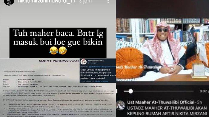 jejak digital tentang Ustadz Maaher At Thuwailibi yang dikeluarkan dari pesantren. 