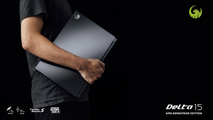 MSI Delta 15 generasi terbaru.