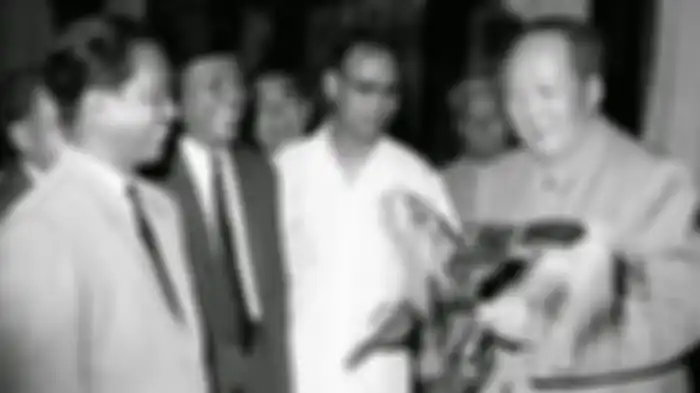 DN Aidit ketika bertemu dengan Mao Zedong.