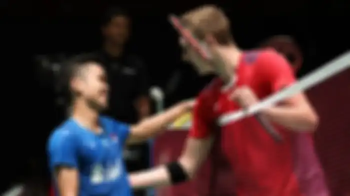 Ginting dan Victor Axelsen
