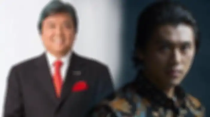 Rosano Barack dan anaknya yang kini jadi suami Syahrini, Reino Barack.