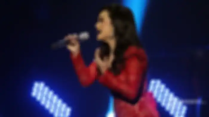Penampilan Krisdayanti di Konser Musik Spesial di Balai Sarbini, Jakarta Selatan, Kamis (21/2/2019). Krisdayanti tampi di Konser Musik Spesial dengan tema Cerita Tentang Cinta. 