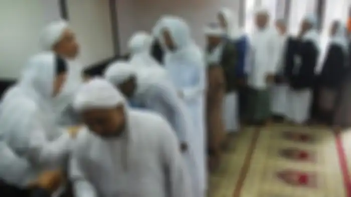 Suasana halal bi halal saat lebaran