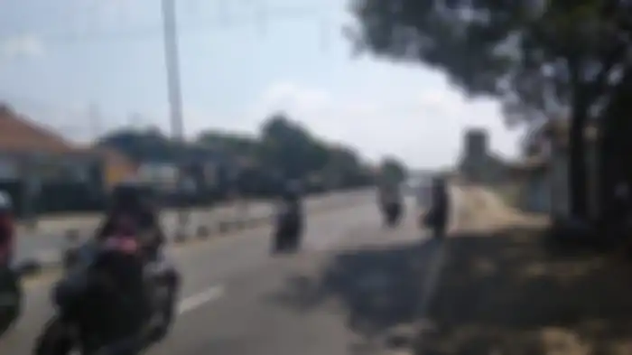 Suasana Jalur Pantura Kabupaten Indramayu.