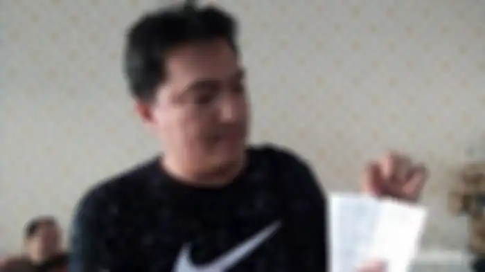 Struk aspal yang ditemukan Riski di sekitar warungnya.