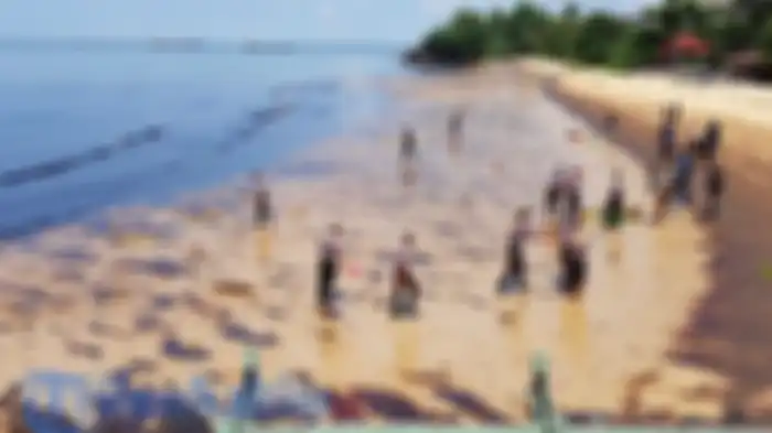 Sebanyak 259 aparat keamanan dikerahkan membersihkan tumpahan minyak di sepanjang Pantai Monpera hingga Pelabuhan Semayang, Senin (2/4/2018)