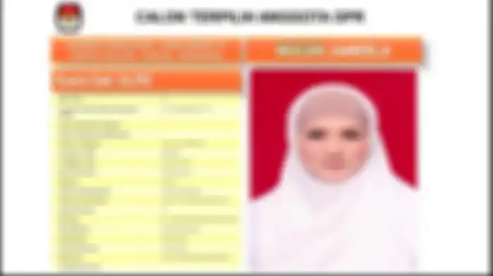 Profil Mulan Jameela di laman resmi KPU