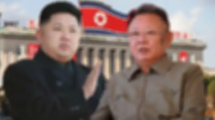 Kim Jong-Un dan ayahnya, Kim Jong-il.