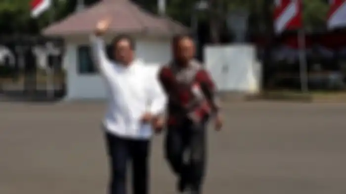 Mahfud MD saat datang ke istana negara, Senin (21/10/2019).