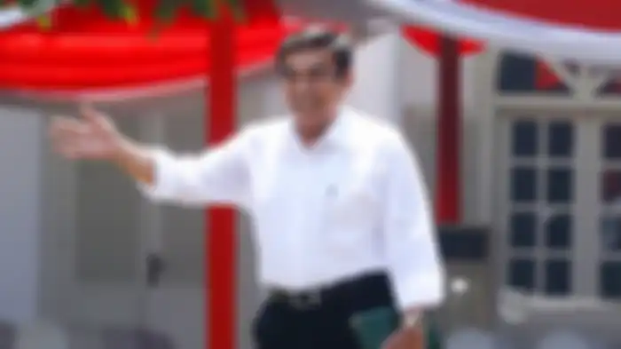 Fachrul Razi saat mendatangi Istana Kepresidenan