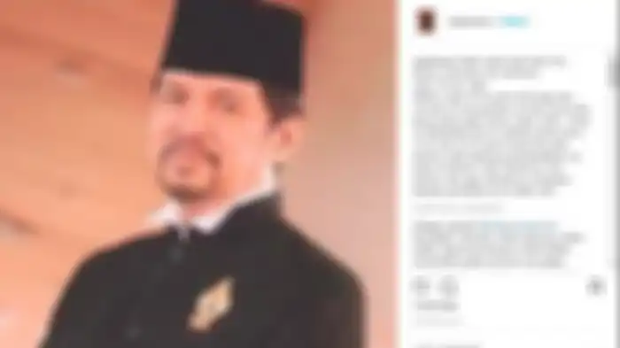 Unggahan Anjasmara saat memberitahukan kabar duka kepergian ayahnya pada 2018 lalu