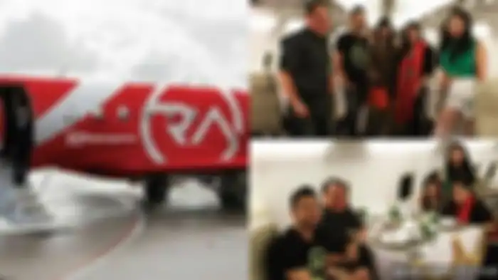 Raffi & Nagita naik jet pribadi 