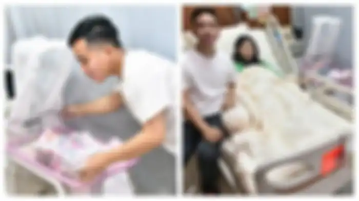 Gibran mendampingi sang istri Selvi Ananda