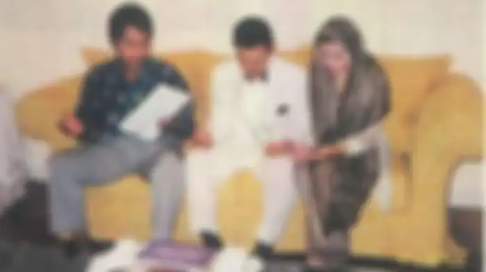 Foto pernikahan Mayangsari dan Bambang Trihatmodjo.