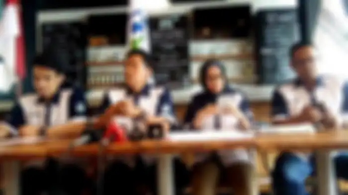 Perwakilan serikat pekerja Garuda Indonesia Ikatan Awak Kabin Garuda Indonesia (IKAGI) gerlar konferensi pers Jumat (6/12/2019)