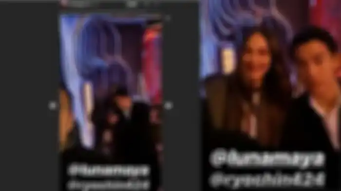 Unggahan Raffi Ahmad yang menampakkan Luna Maya dan Ryochin