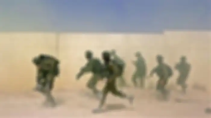 Pasukan Israel yang sedang berlatih