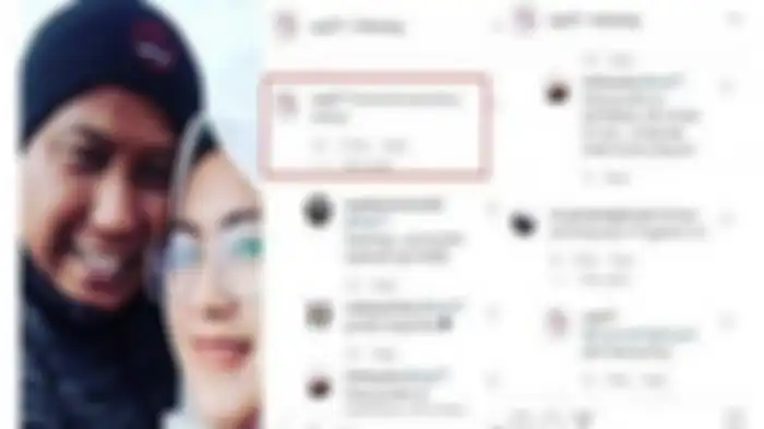 Komentar Narji dalam salah satu unggahannya