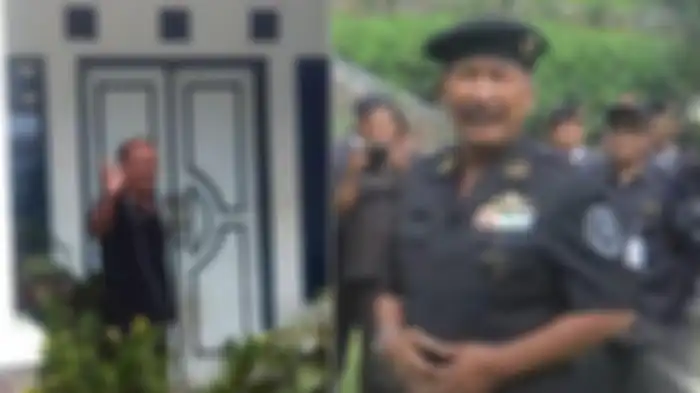 Kolase Tribun Jabar Nasri Banks, Grand Prime Minister di Sunda Empire, sosok yang lebih tinggi di atas Rangga Sasana. Dia terlihat dominan dalam sejumlah tayangan video di media sosial. 