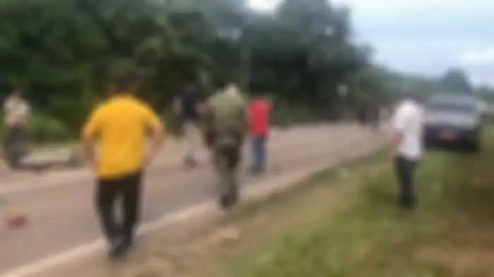 Sugianto Sabran bantu Korban Kecelakaan