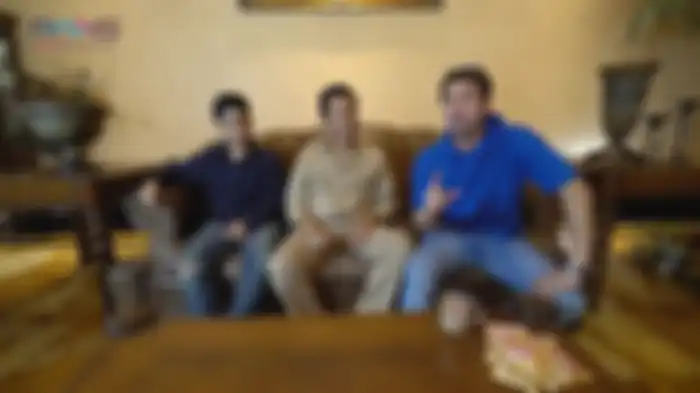 Obrolan Raffi Ahmad bersama sepupunya Alshad Ahmad dan sang paman, Mansur Ahmad