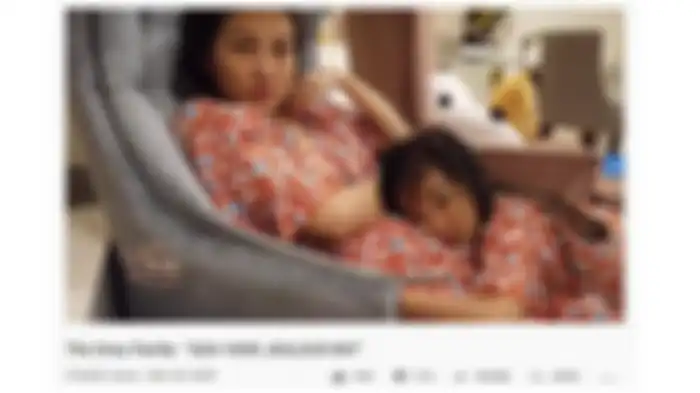 Thalia cemburu dan ngadu ke Sarwendah (youtube channel The Onsu Family via tribunnewsBogor)
