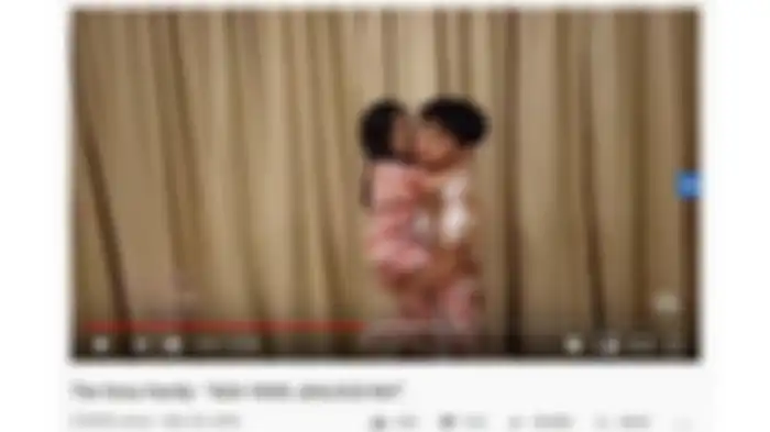 Thalia girang digendong Betrand Peto (youtube channel The Onsu Family via TribunnewsBogor)