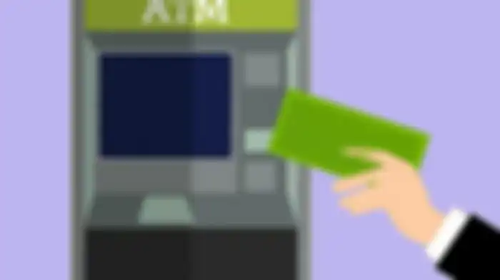 Ilustrasi ambil uang di ATM