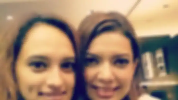 Najwa Shihab bersama sepupu