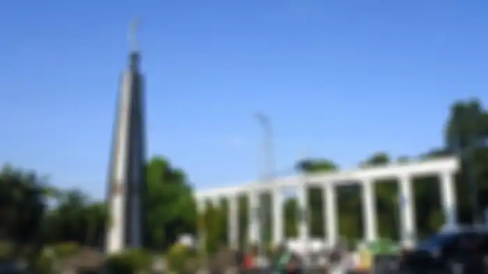 Ilustrasi tugu Kujang, Bogor.