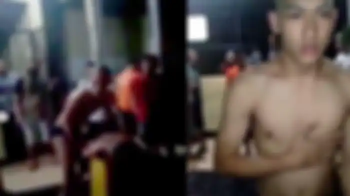 Tangkap layar video diduga Ferdian Paleka yang dibully oleh napi lain