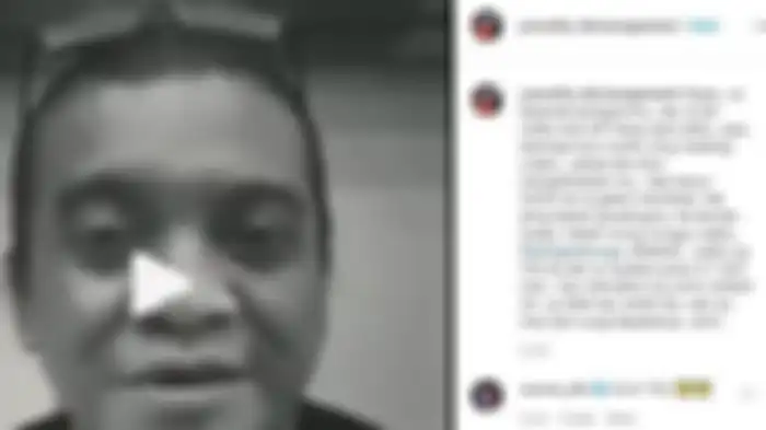Unggahan Yan Vellia yang mengungkapkan pesan terakhir sang suami