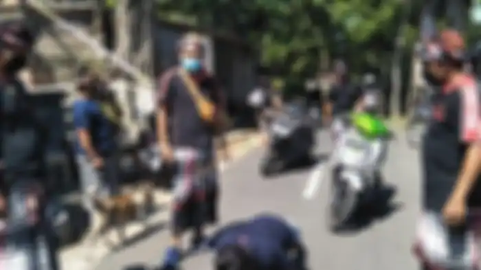 hukuman push up buat pengendara yang tidak pakai masker di bali