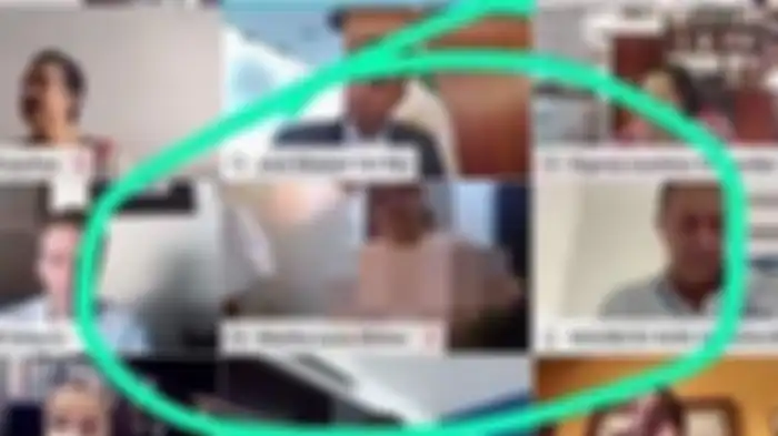 Tangkapan layar Martha Saat Rapat