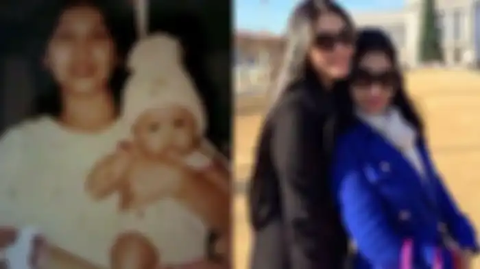 Foto jadul ibu Sandra Dewi