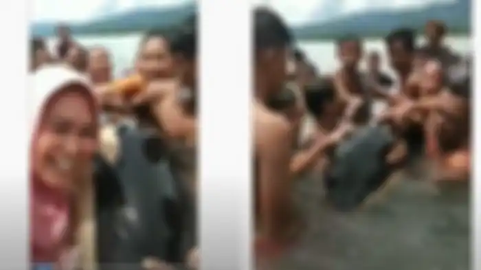Di pesisir pantai di kelurahan Inobonto, sebuah bayi Paus Pembunuh (Orca) terdampar. 
