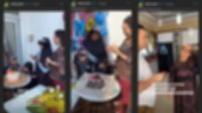 Perayaan ulang tahun ibunda Zaskia Gotik.