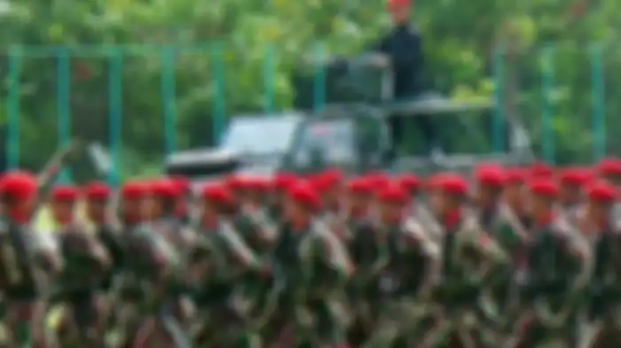 Para prajurit Kopassus Grup II Kandang Menjangan. 