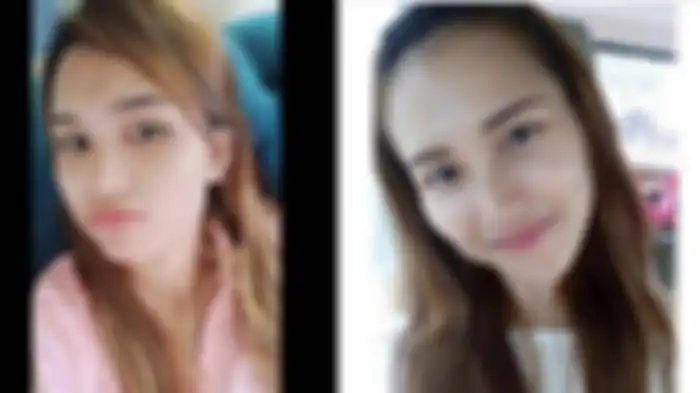 Inka Ineke (kiri) dan Ayu Ting Ting (kanan) 