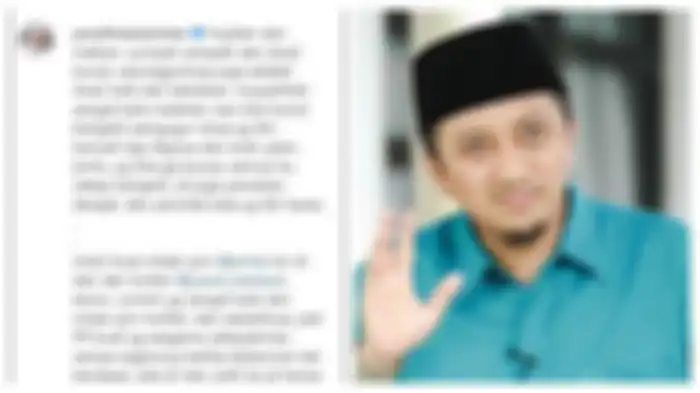 Ustaz Yusuf Mansur yang menunjukkan tangkapan layar balasan sang ulama terhadap komentar jahat yang dilayangkan oleh warganet di sosial medianya.