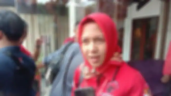 Bakal Calon Wali Kota Metro Lampung, Anna Morinda, di Kantor DPP PDIP, Menteng, Jakarta Pusat, Rabu (19/2/2020)   