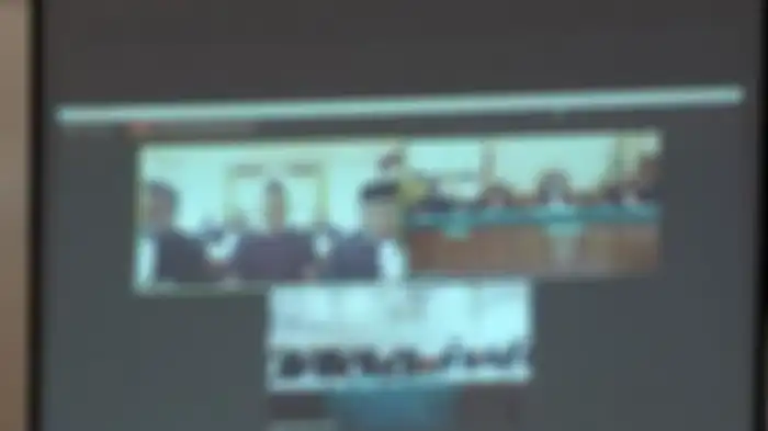 Sidang virtual I Gede Ari Astina alias Jerinx SID di PN Denpasar, Kamis (10/9/2020) 