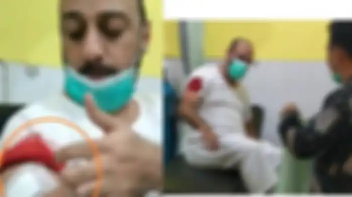 Baju Syekh Ali Jaber Basah karena Kucuran Darah Usai Ditusuk Oknum saat Kajian