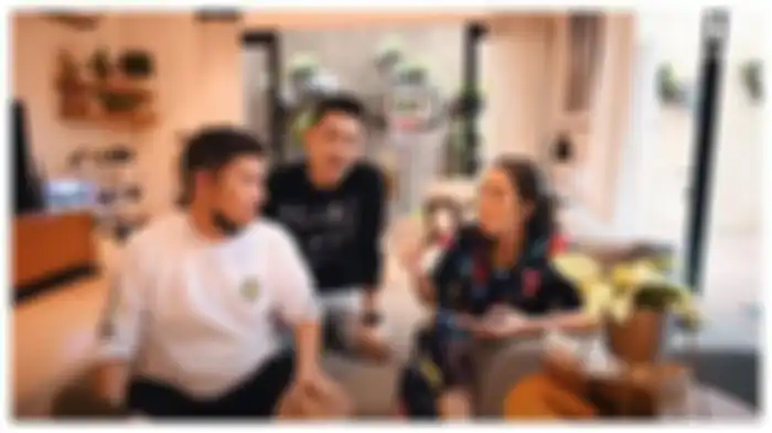 Gading Marten, Rio Motret, dan Gisel, Sabtu (19/9/2020).