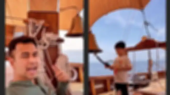 Keseruan Raffi Ahmad dan Nagita Slavina rayakan anniversary di Labuan Bajo  
