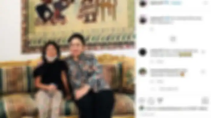 Postingan Al Ghazali saat Safee dirangkul Titiek Soeharto. 